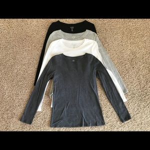 Lot of 4 Gap Long Sleeve Tees - Size Medium